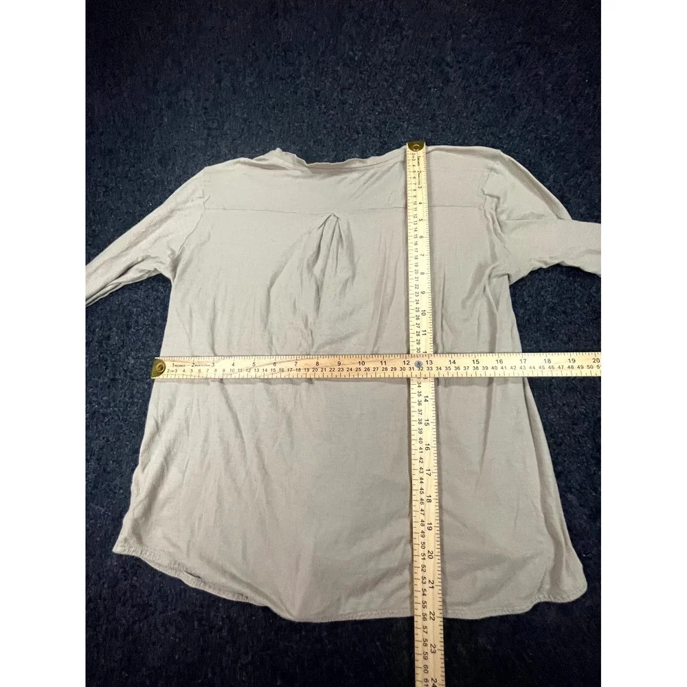 American Vintage Cardigan Women's Medium Taupe Casual Long Sleeve Button Front